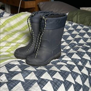 Navy Blue Waterproof winter lined Boots